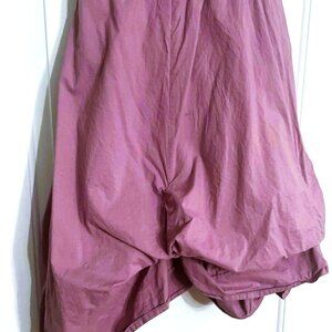 Asymmetrical Layered Cotton Skirt Adjustable Hem | Size 14